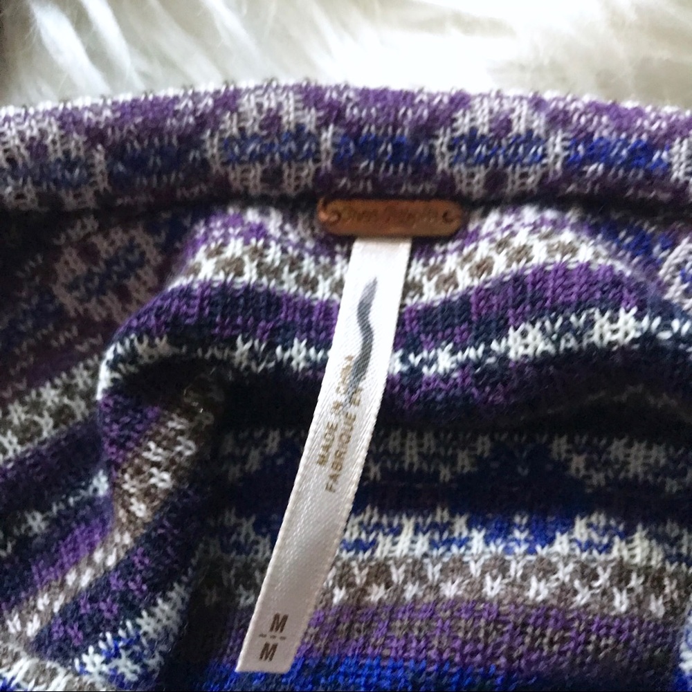 Free People Fair Isle Fit & Flare Sweater Dress - Picture 6 of 6